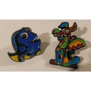 Disney Pixar Enamel Artist Series Pins Lootcrate 2021 Dante Dory Lot Of 2